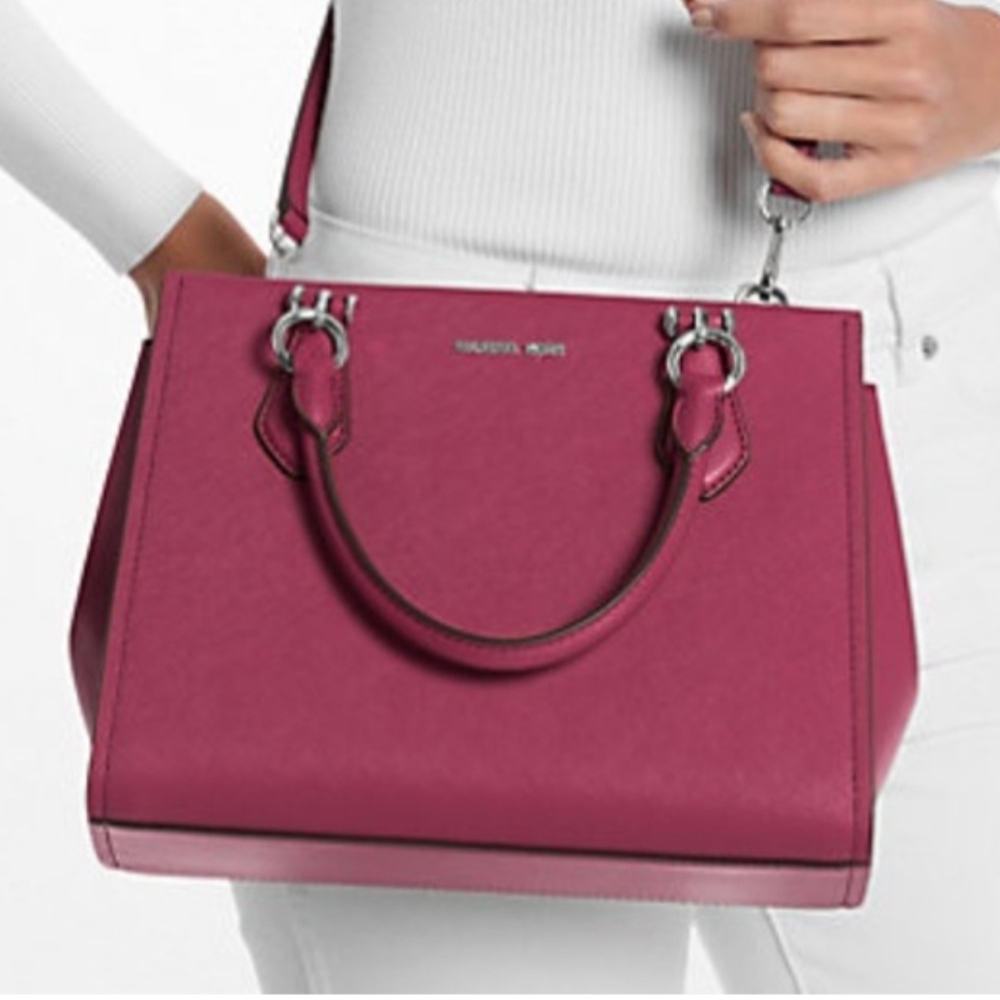 Michael Kors Dark Raspberry Satchel Bag